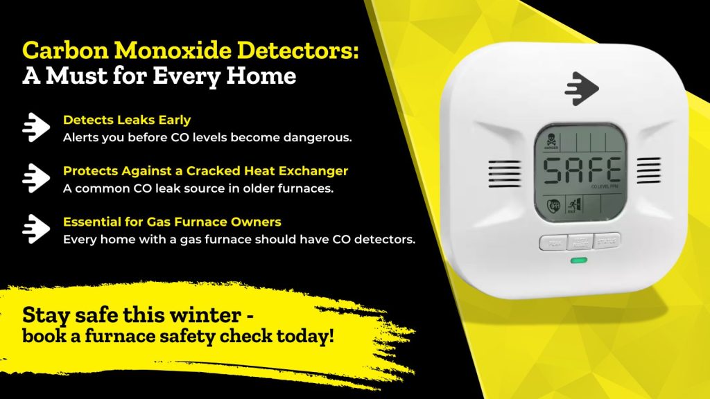 This is an image of a Carbon Monoxide detector. The headline reads; Carbon Monoxide Detectors: A Must for Every Home.